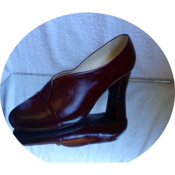 Skórzane szerokie botki tęgość H obcas 7.5 cm